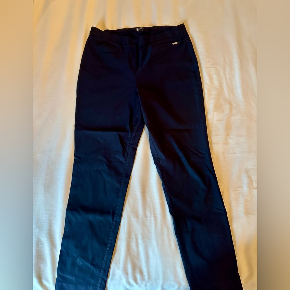 Jones New York Black Straight-Leg Pants
